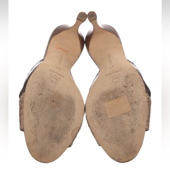 Manolo Blahnik leather sandals/slides, size 37 - Picture 5 of 5